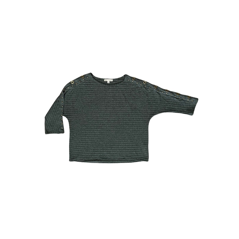 Parallel Skies Women's Ribbed Sweater w/Detail_Size M
